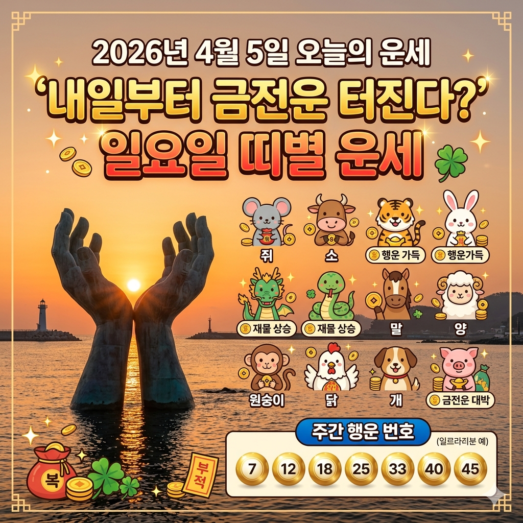 4월5일 오늘의 운세