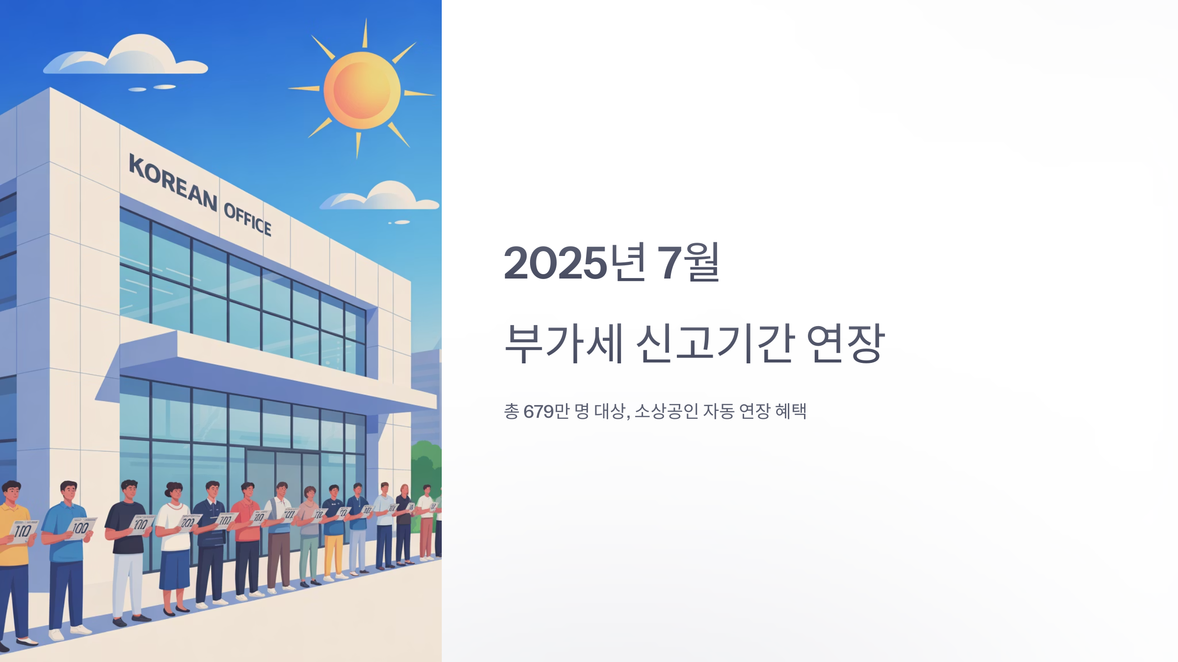 7월 부가세 신고기간 연장