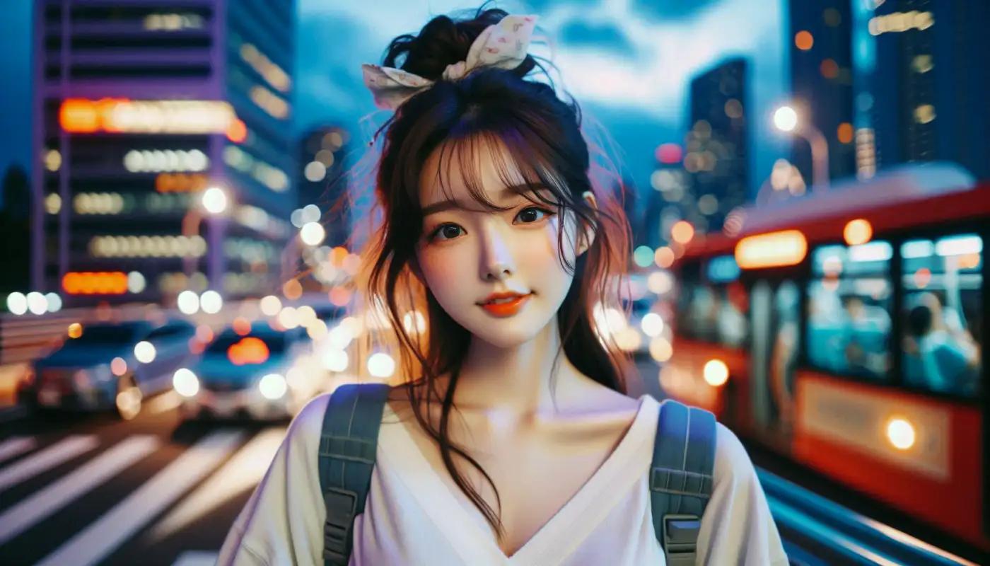 서울-1달살기-숙소-여행하는-여성의-모습