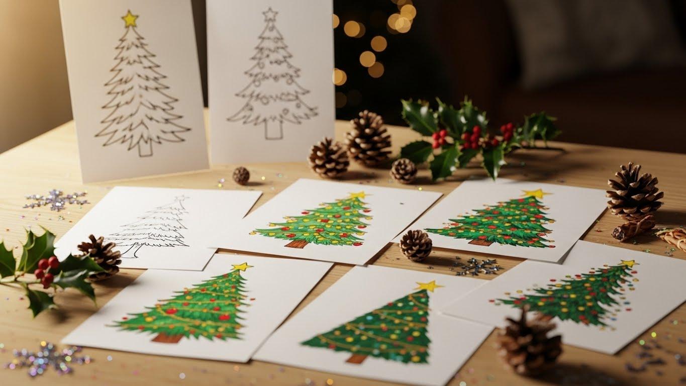 예쁜 크리스마스 트리 그림