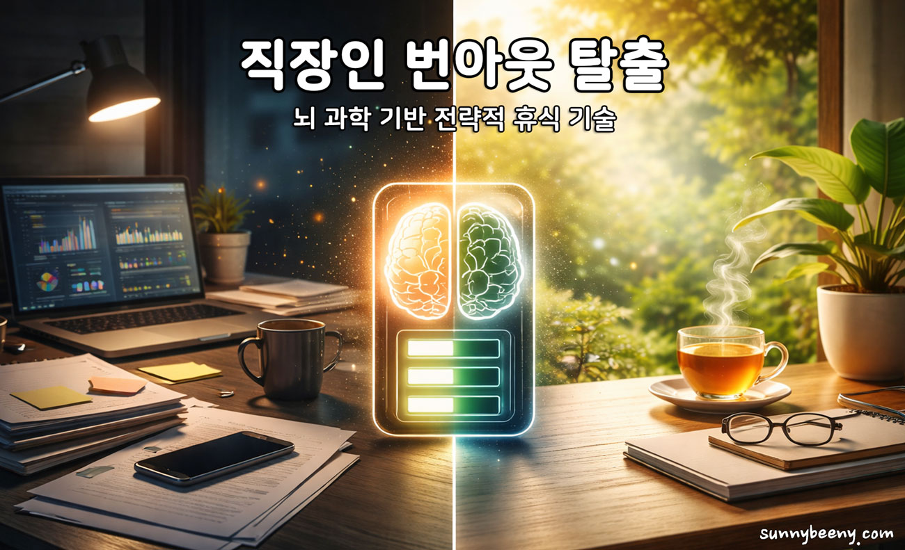 직장인 번아웃 탈출, 뇌 과학 기반 전략적 휴식 기술