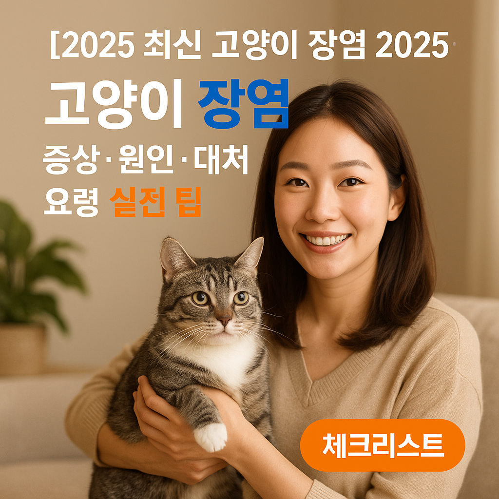 고양이 장염 2025 ver. ｜ 증상&middot;원인&middot;대처 요령 실전 팁