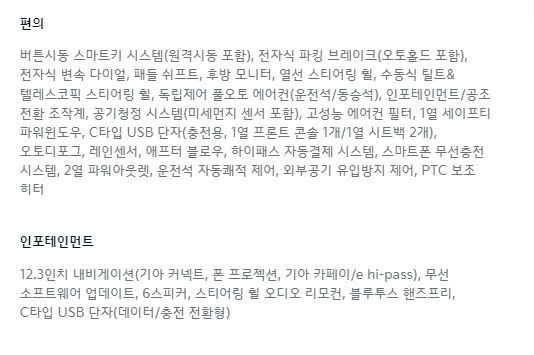 2024 쏘렌토 하이브리드 포토 정보 모의견적 제원 오너평가