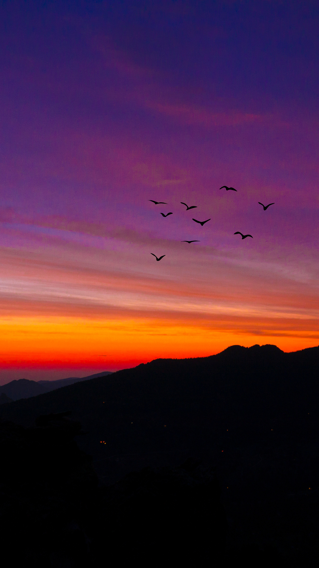 저녁노을 스마트폰 배경화면 이미지 사진