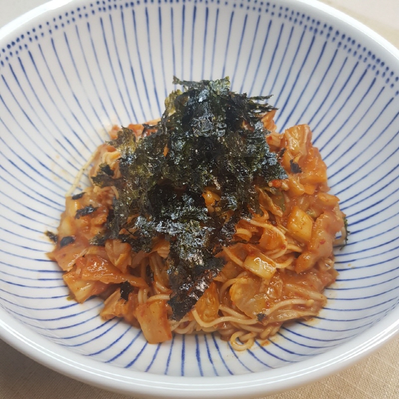 김치비빔국수만들기