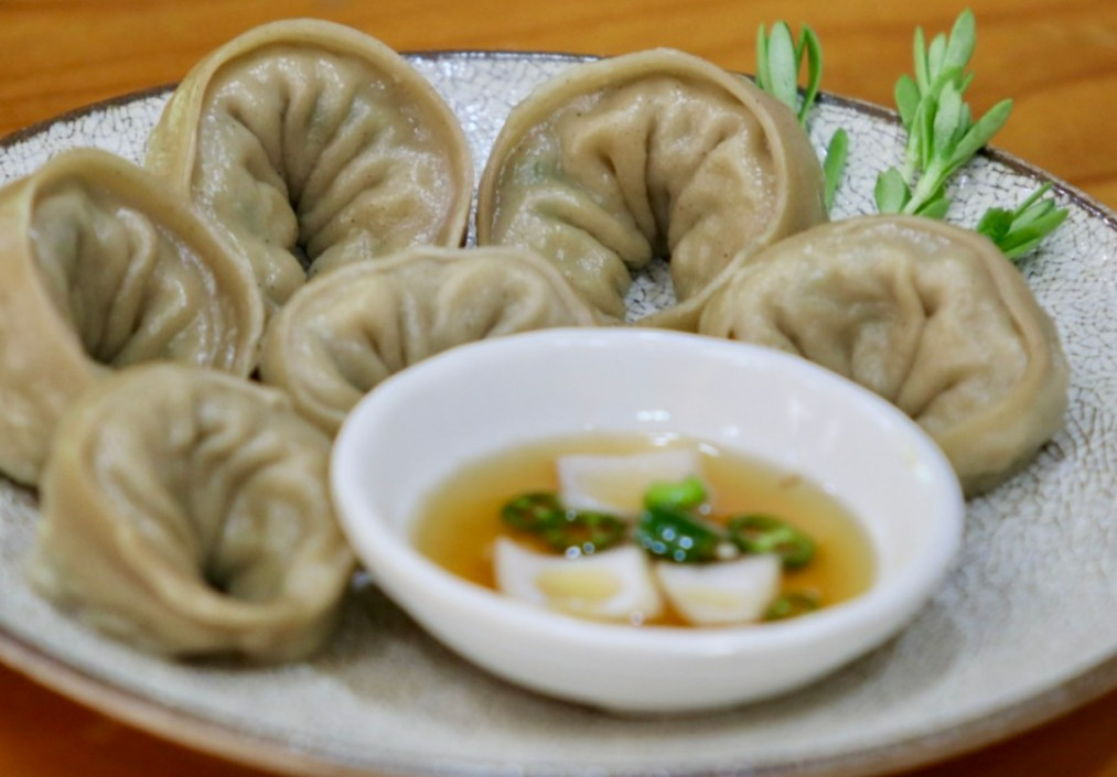 매일아침 순메밀막국수 메밀찐만두