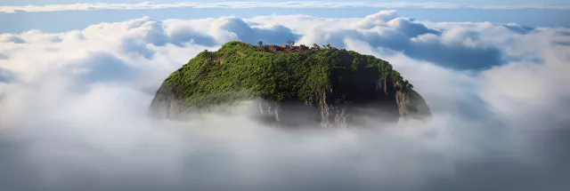 /imagine prompt : island in the clouds --ar 3:1 --v 5