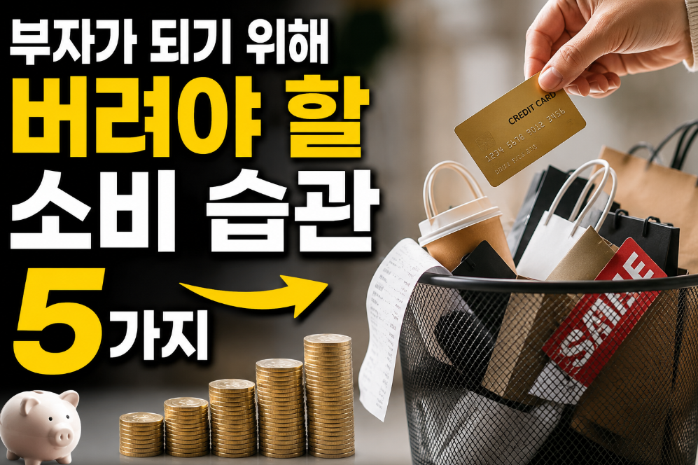 부자가 되기 위해 버려야 할 소비 습관 5가지