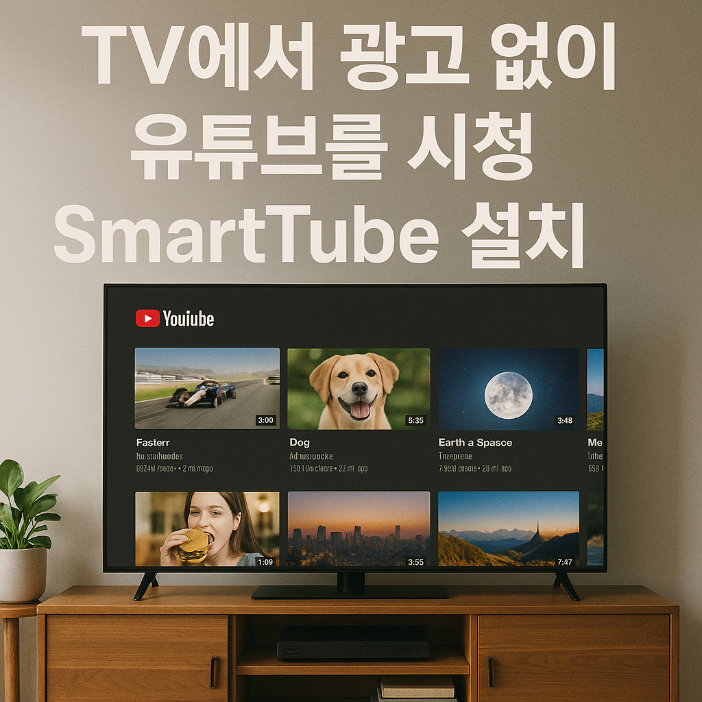 TV에서 광고 없이 유튜브를 시청 SmartTube 설치 사용