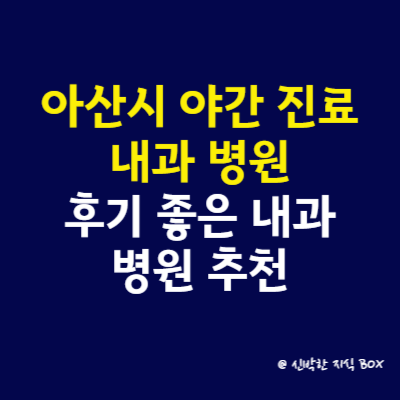 아산시 야간 진료 내과 병원, 후기 좋은 내과 병원 추천