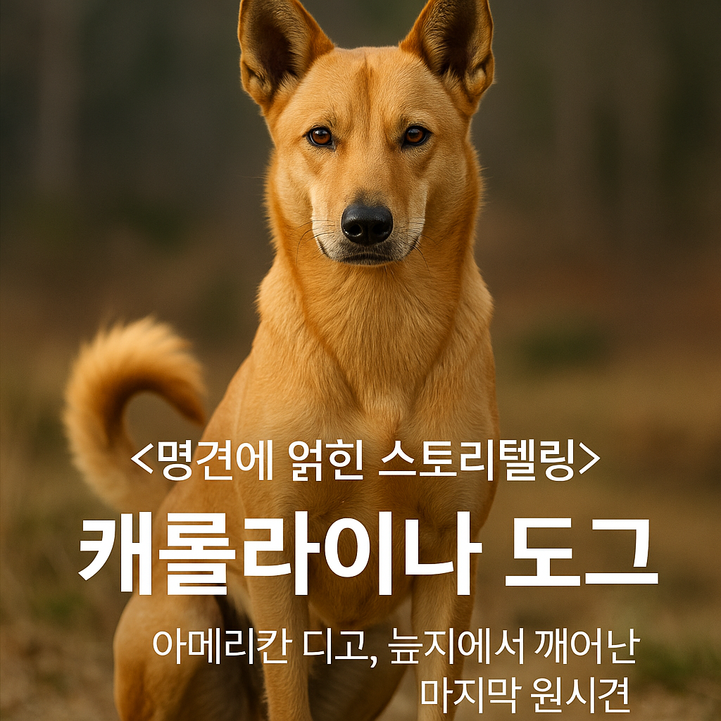 미국 캐롤라이나 도그 이미지 &ndash; 아메리칸 디고, 늪지에서 깨어난 마지막 원시견