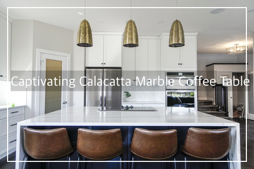 Captivating Calacatta Marble Coffee Table