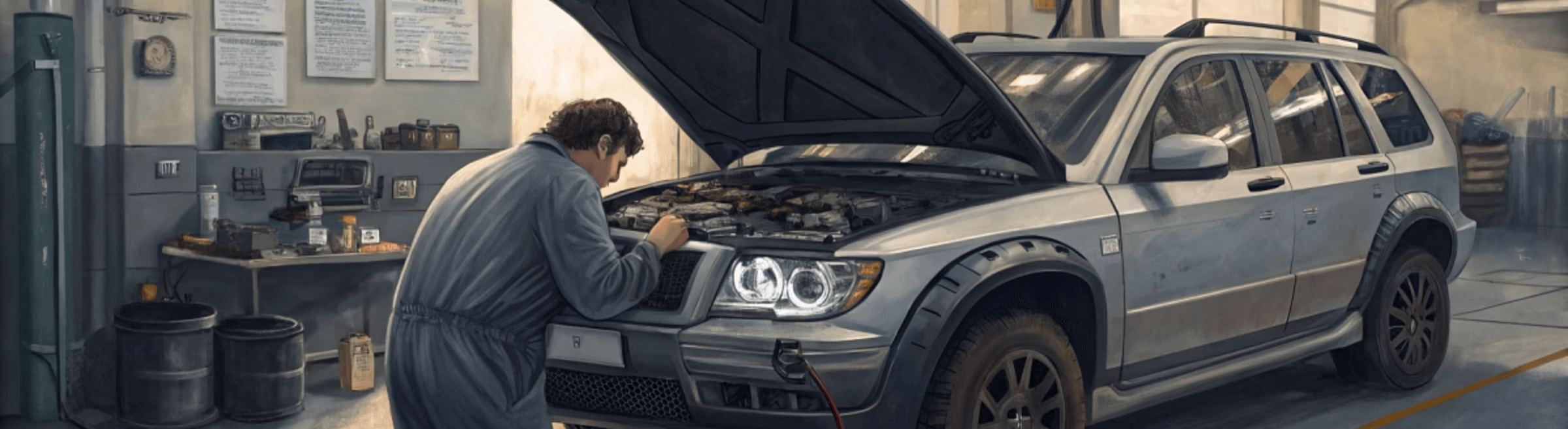 정비하는 모습을 담은 이미지