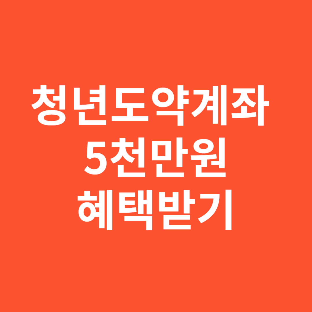 2025 청년도약계좌로 최대 5천만 원 만들기 전략 정리