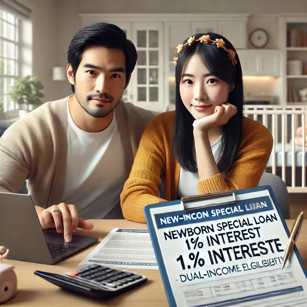 최저 1% 금리! 신생아 특례대출, 맞벌이 소득 2억도 OK!