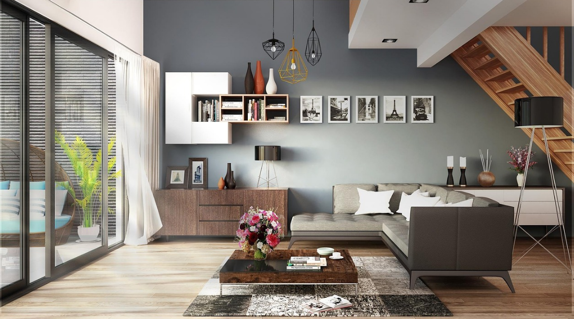 집의 거실 모습