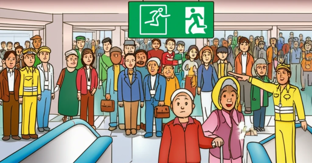 효율적인 소방 대피 훈련을 위한 유도..