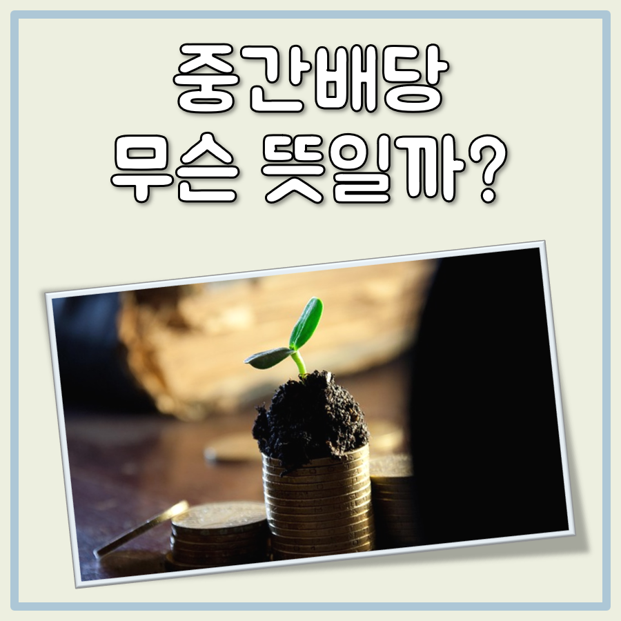 중간배당 뜻 대표 이미지