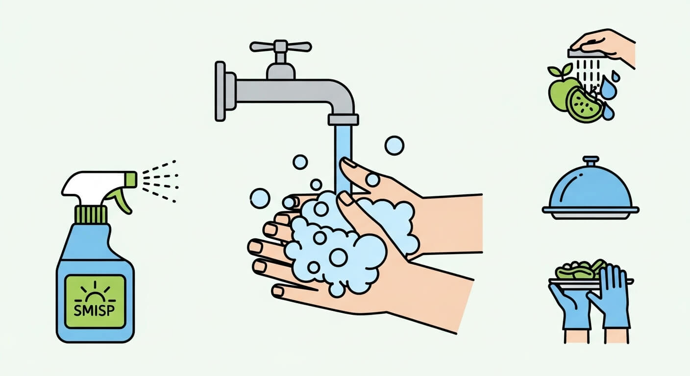 예방법 - 손 씻기와 위생이 핵심