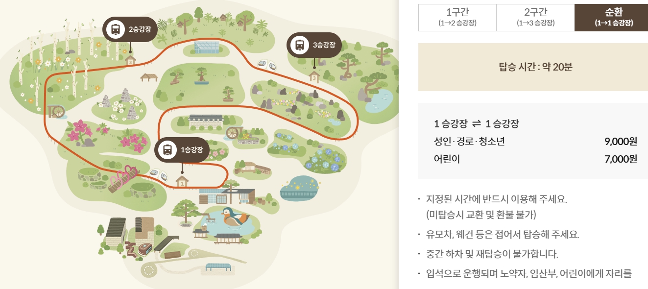 화담숲 모노레일