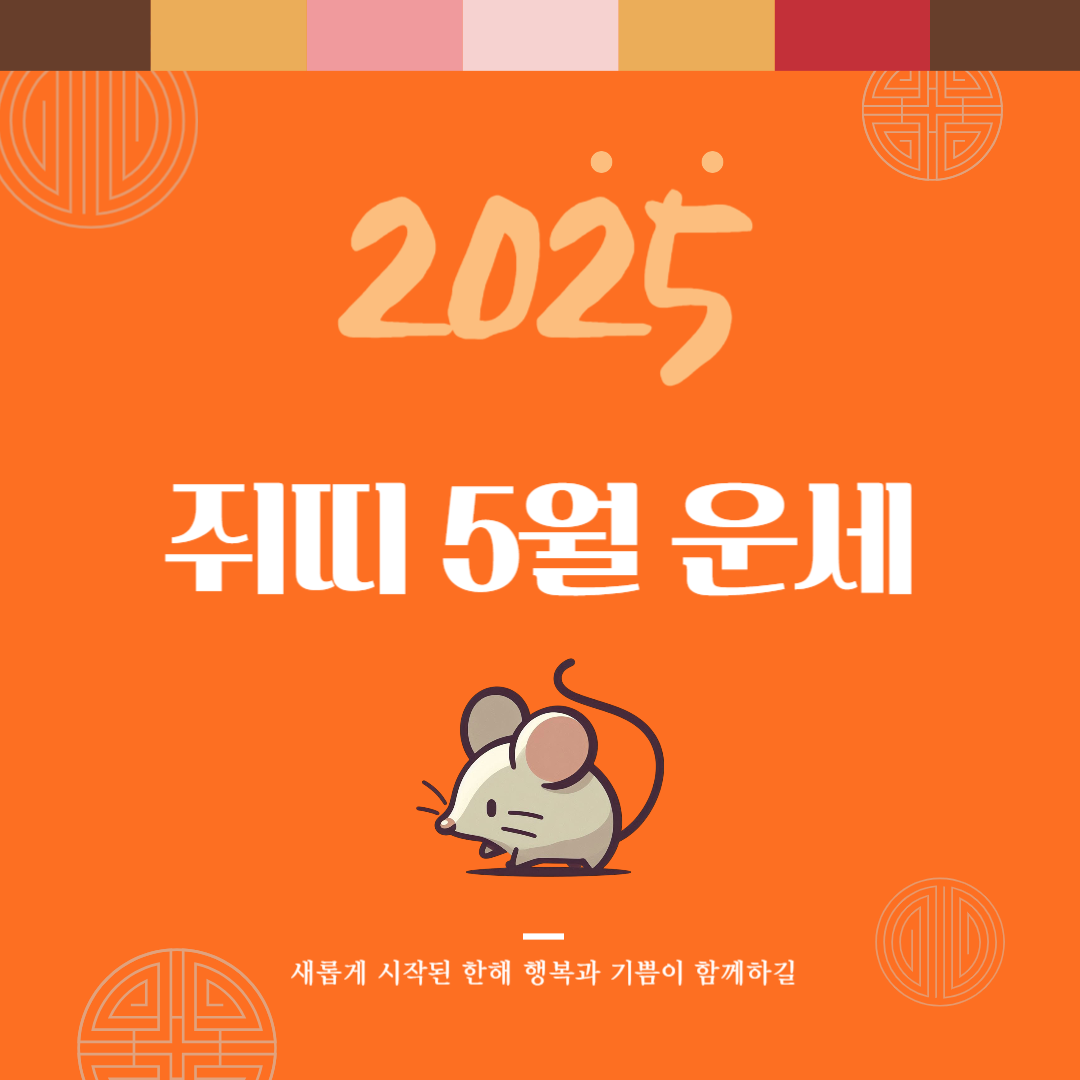 2025년 을사년 『쥐띠』 5월 운세 썸네일