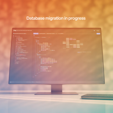 DB 스키마 관리 모범 사례 - db 마이그레이션을 하는 모니터 화면