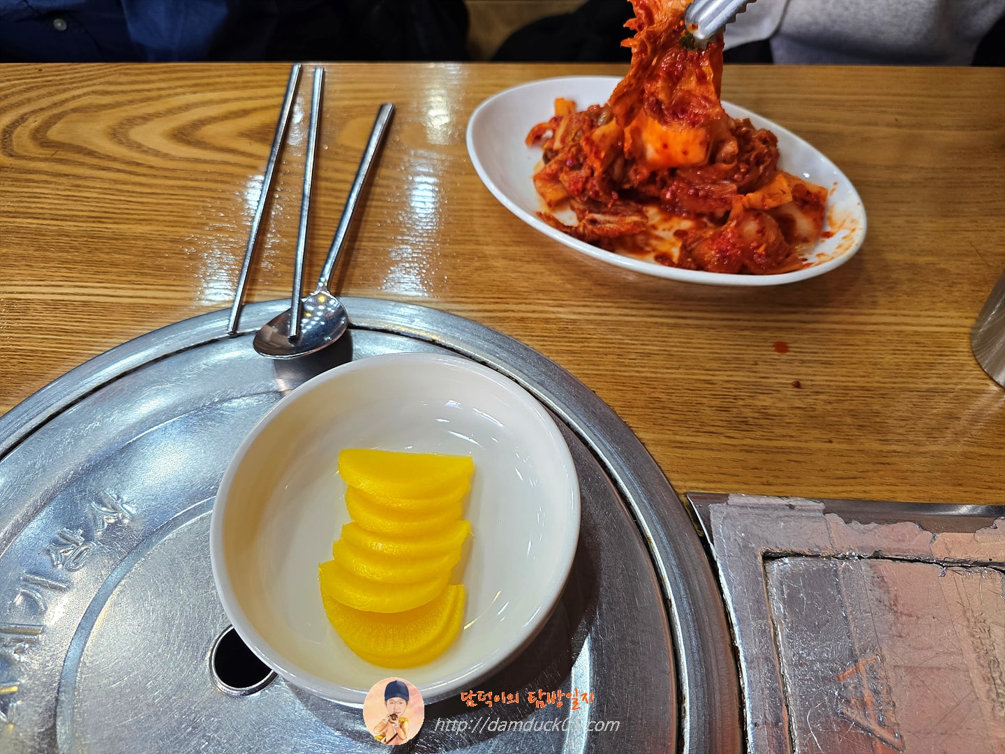 락빈칼국수 반찬