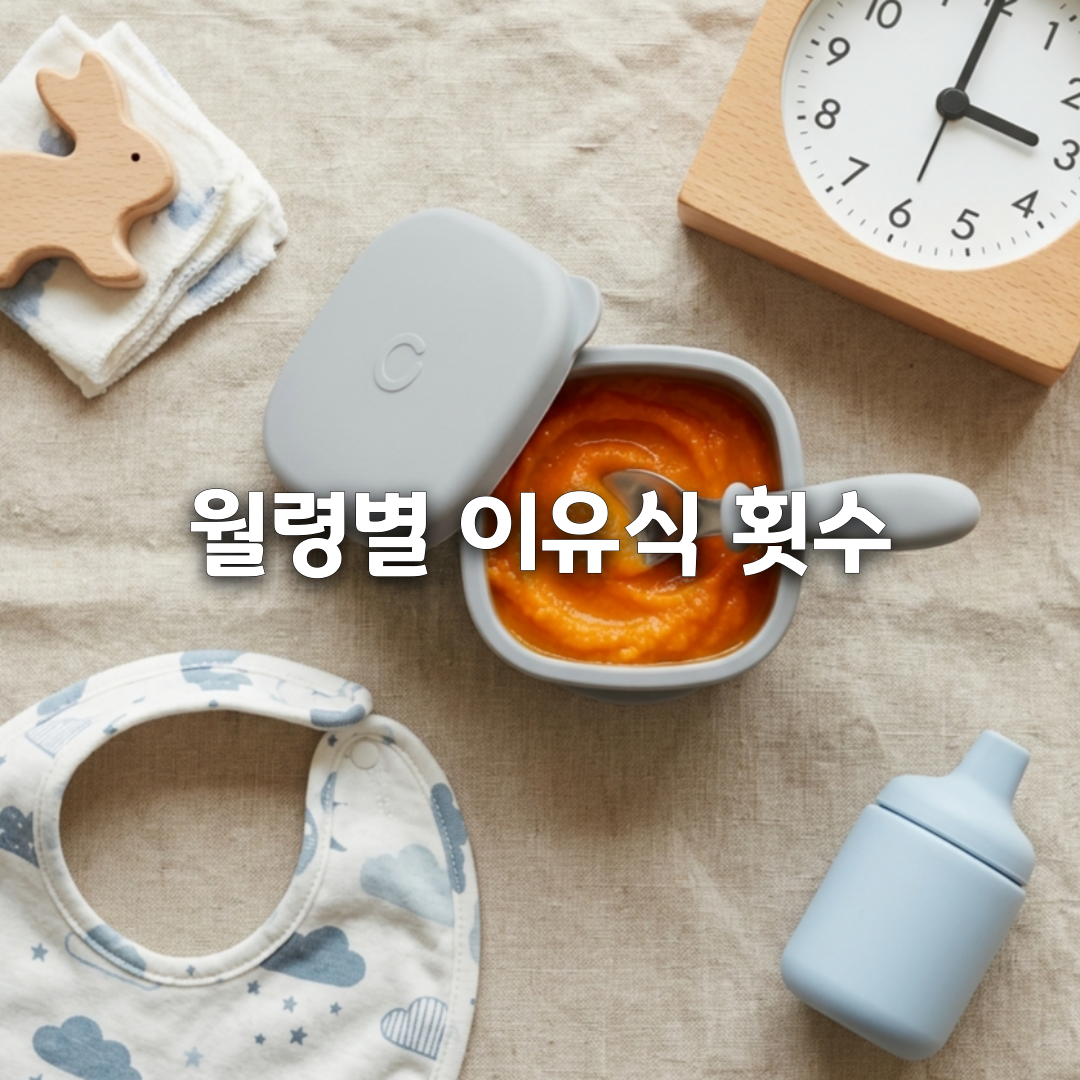 이유식 횟수 언제 늘릴까 하루 1회에서 3회까지 완벽 정리