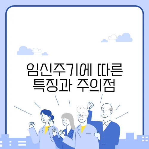임신주기에 따른 특징과 주의점