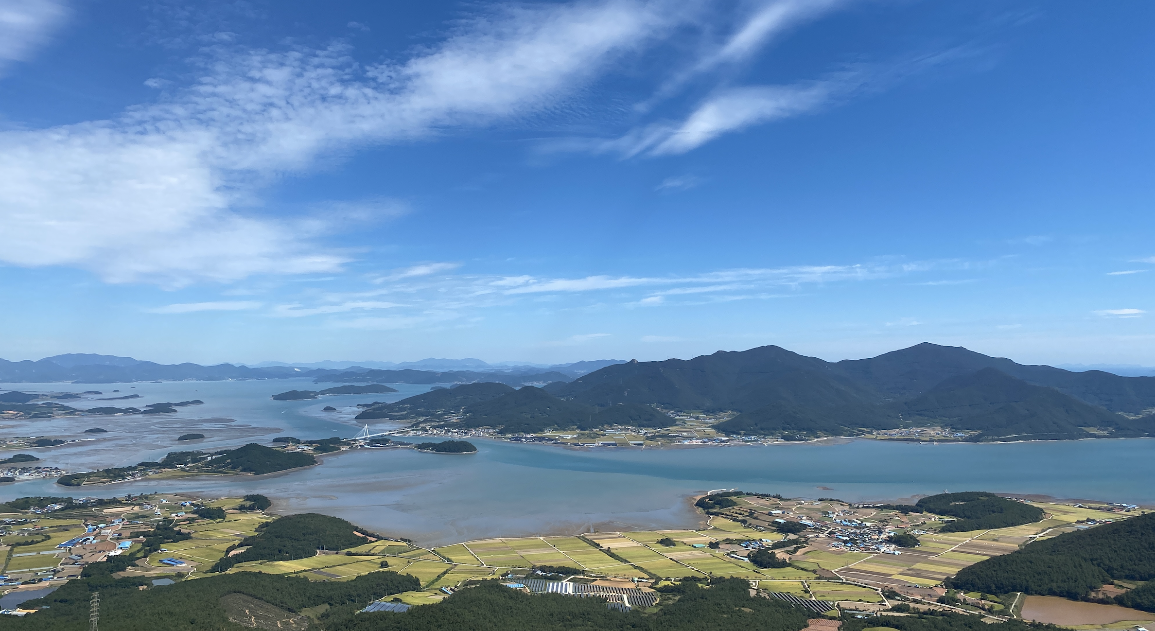 달마산에서 바라본 다도해 풍경