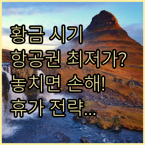 성공적인 휴가철 여행을 위한 항공권 ..