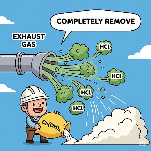 HCl 중화처리에 필요한 Ca(OH)2 기준, HCl을 Ca(OH)2로 중화처리