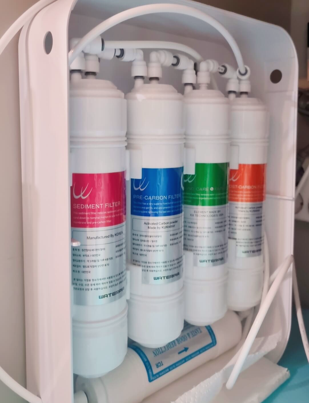 싱크대 정수기 4개 필터
