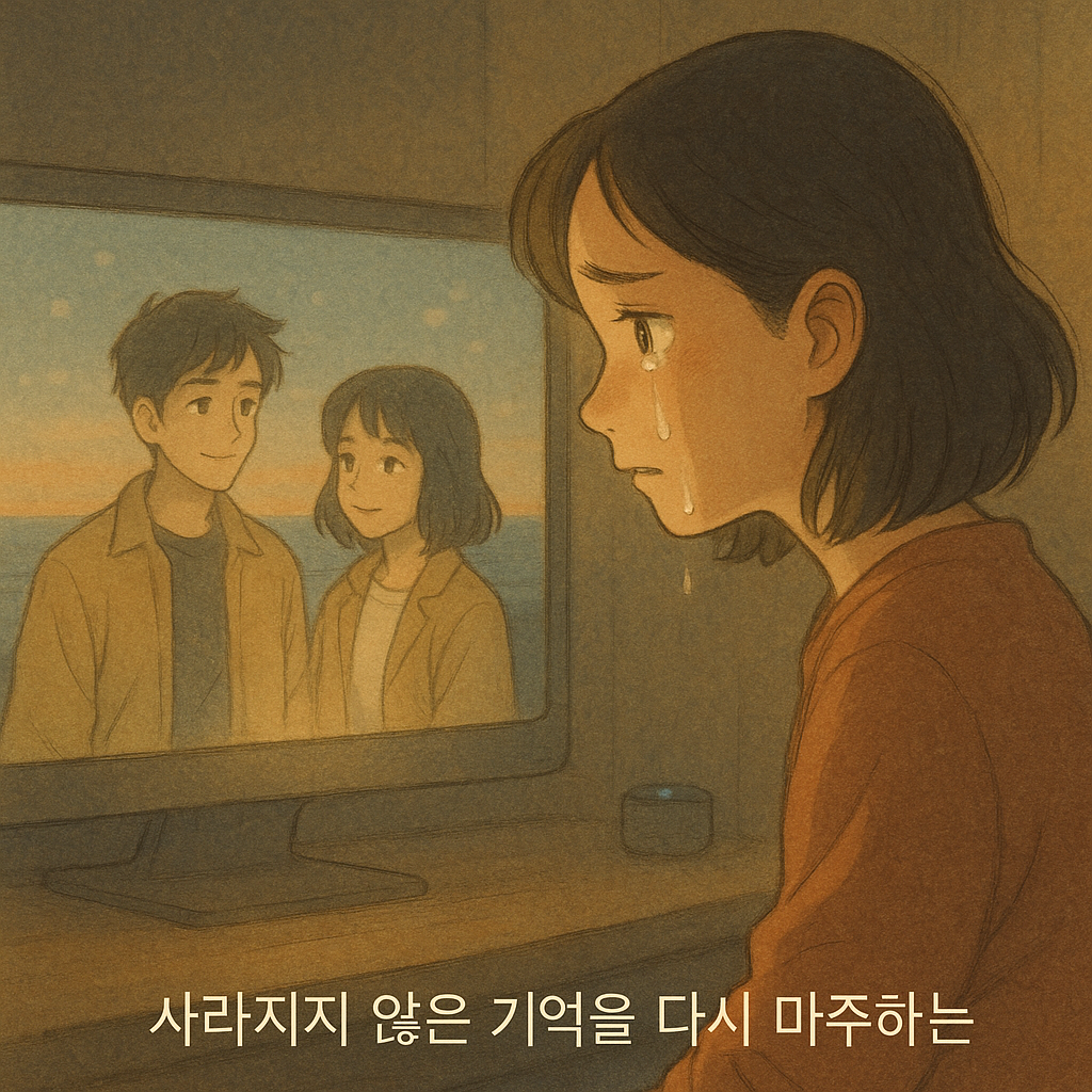 “과거를 받아들이며 눈물을 흘리는 시연, 치유와 수용의 순간”