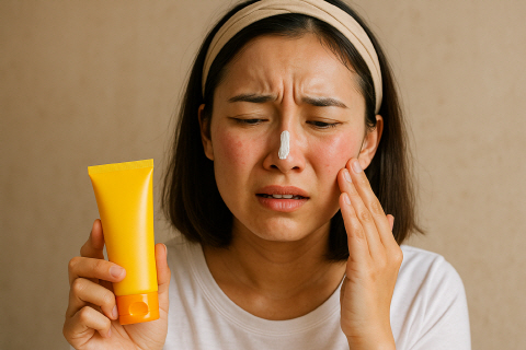 썬크림 사용 후 부작용 났을때 현상과 대처법 공개