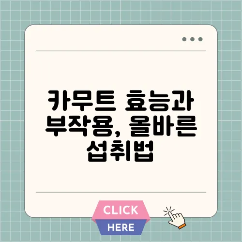 카무트 효능과 부작용, 올바른 섭취법