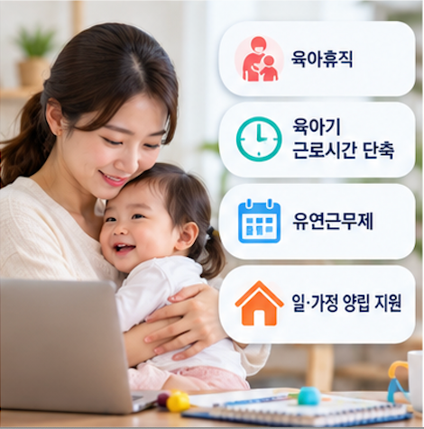  30대 워킹맘 육아휴직 육아기 근로시간 단축 확인방법