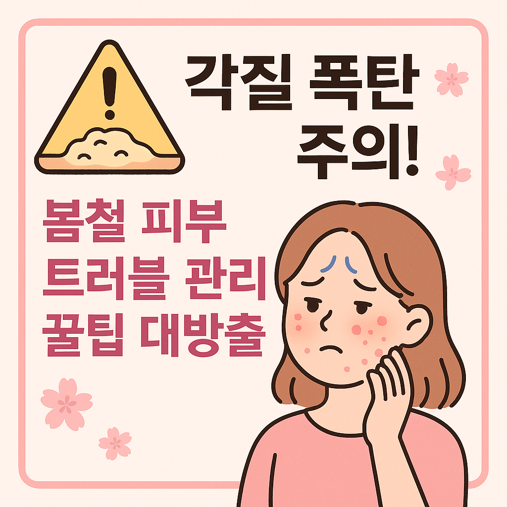 봄철 피부 트러블 관리 꿀팁 대방출