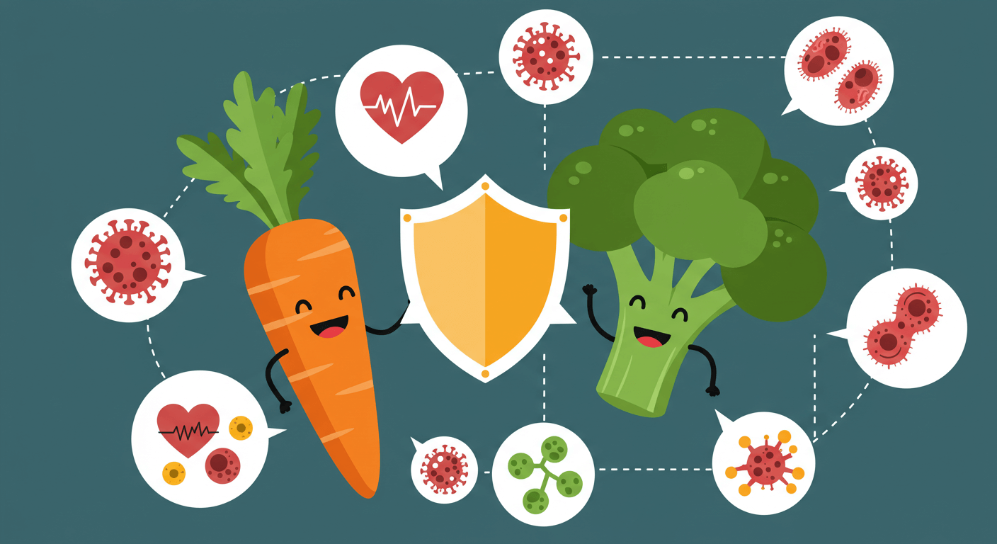 당근 vs 브로콜리, 면역력 챙기기