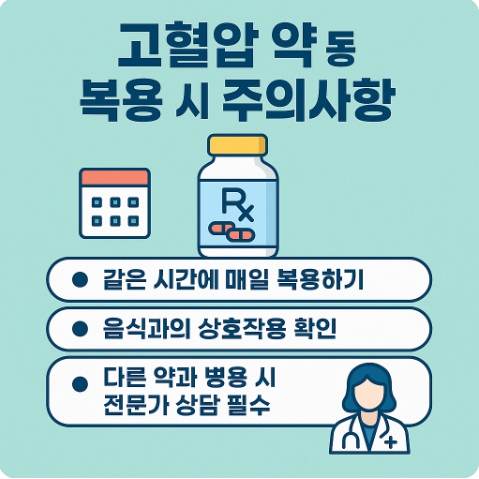 고혈압 약 복용 주의사항