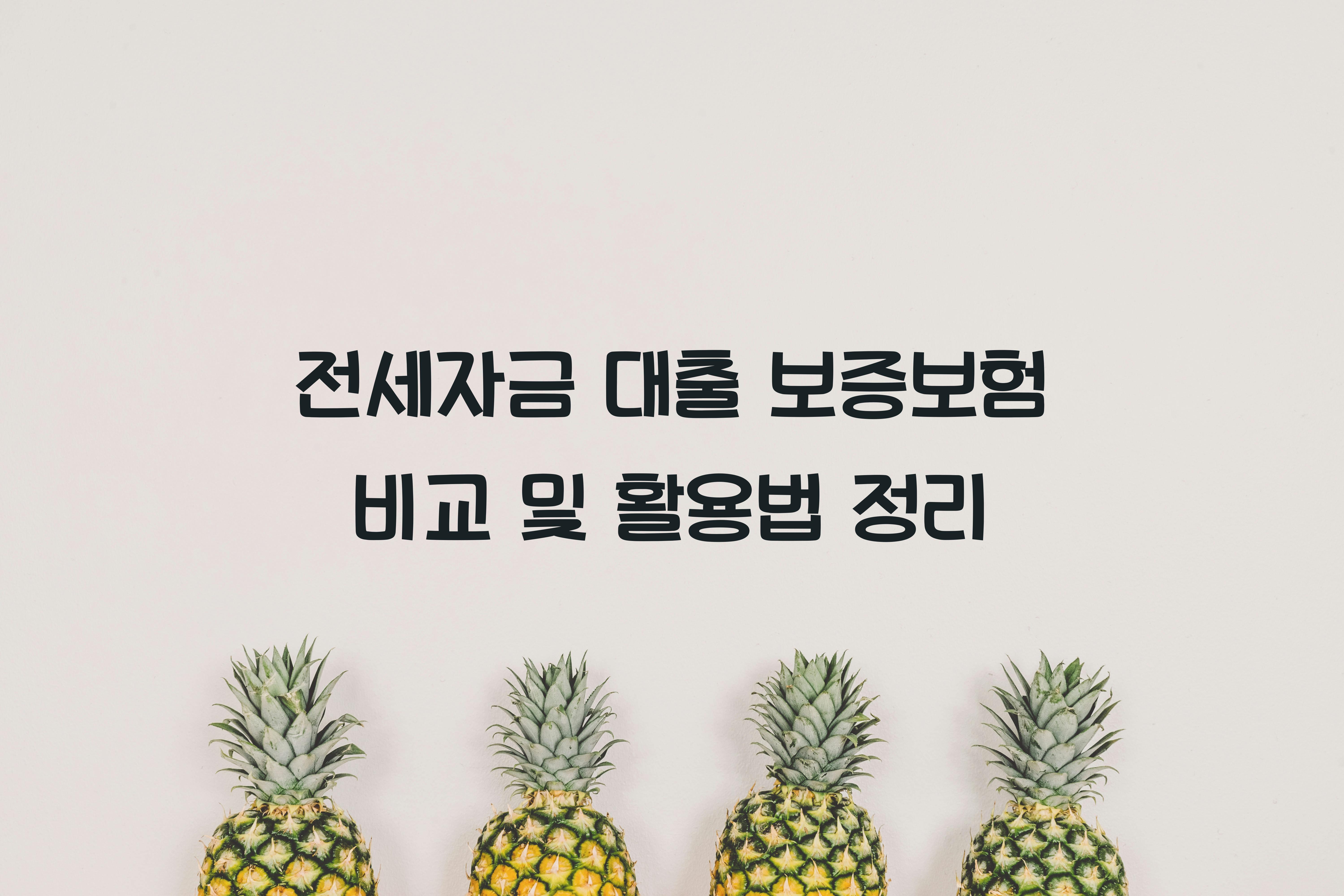 전세자금 대출 보증보험