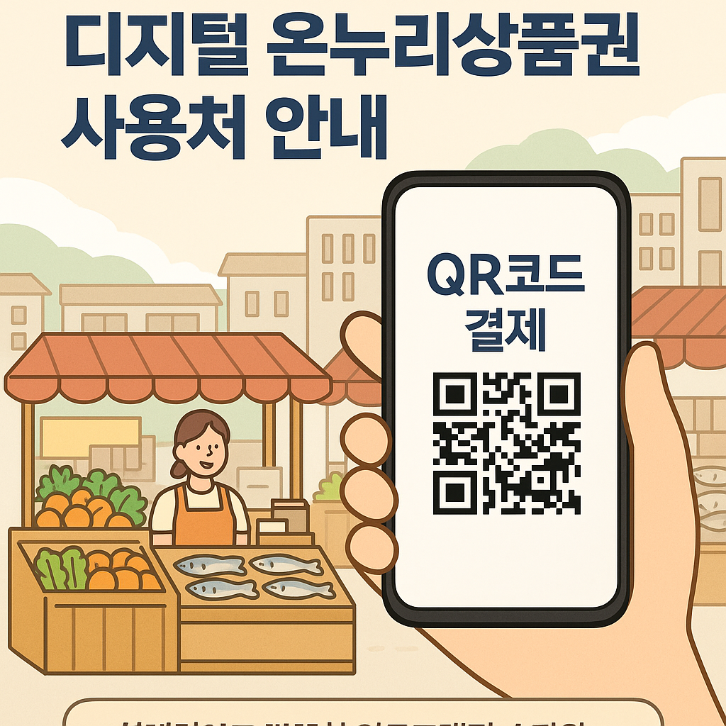 상생소비복권 디지털 온누리상품권 사용처안내