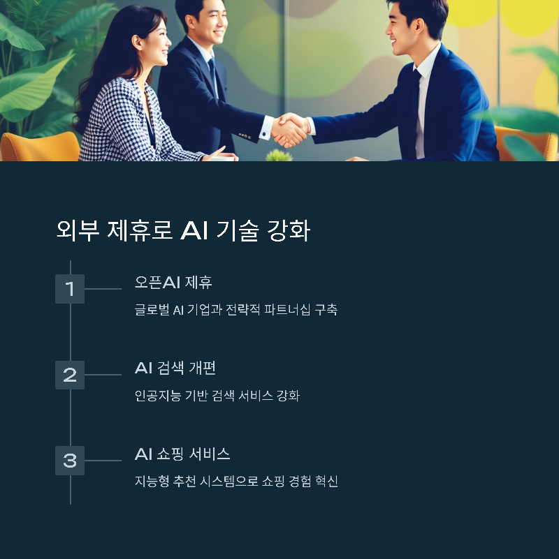 외부 제휴와 AI 기술 강화