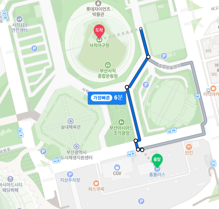 2024 프로야구 롯데자이언츠 부산 사직구장 주변주차장, 홈플러스 아시아드점 주차장