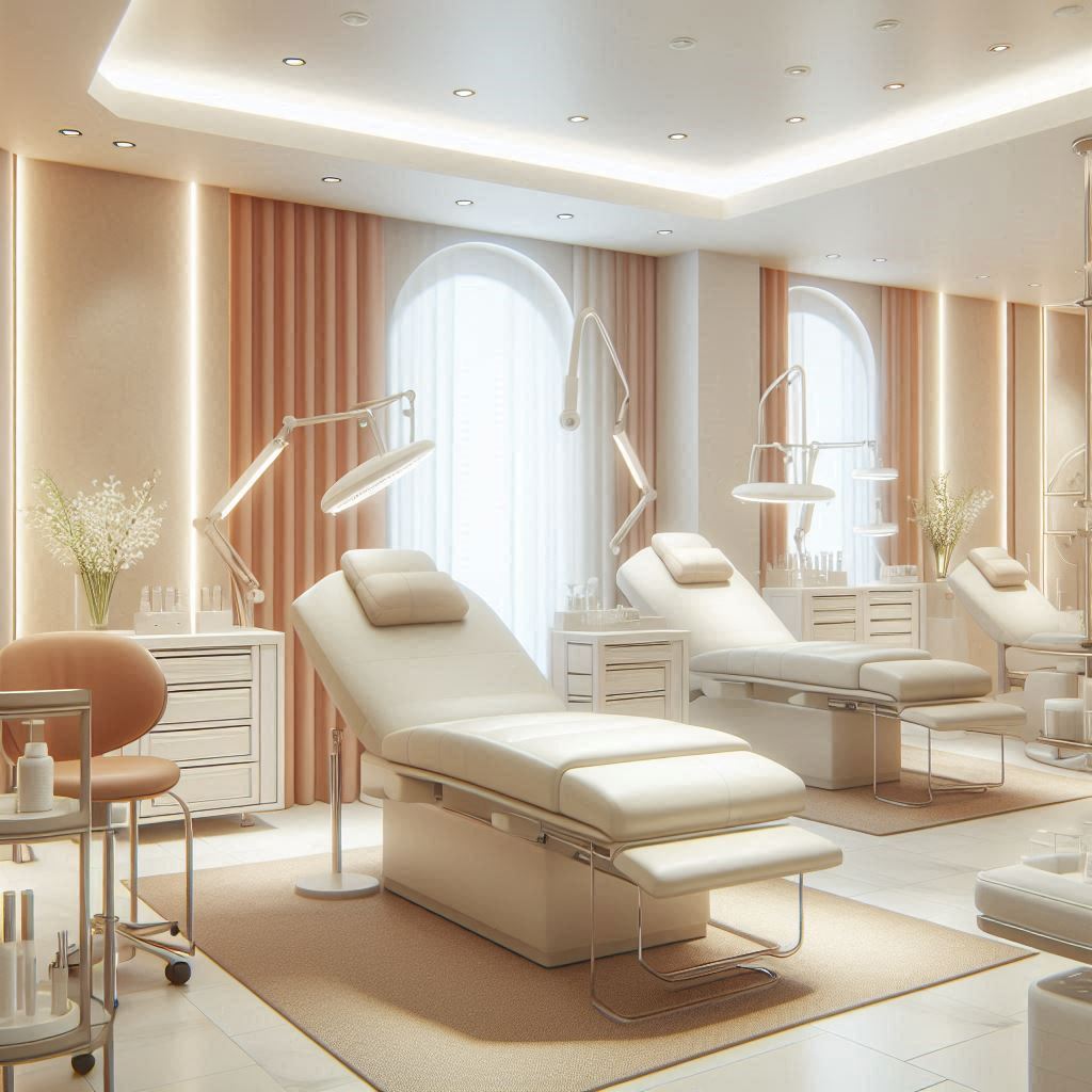 피부,체형관리 샵 배경