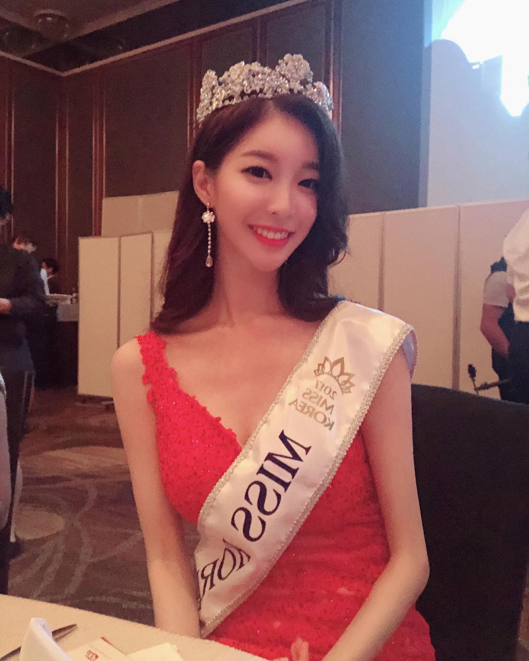 모태범의 연인 임사랑, 미스코리아 출신