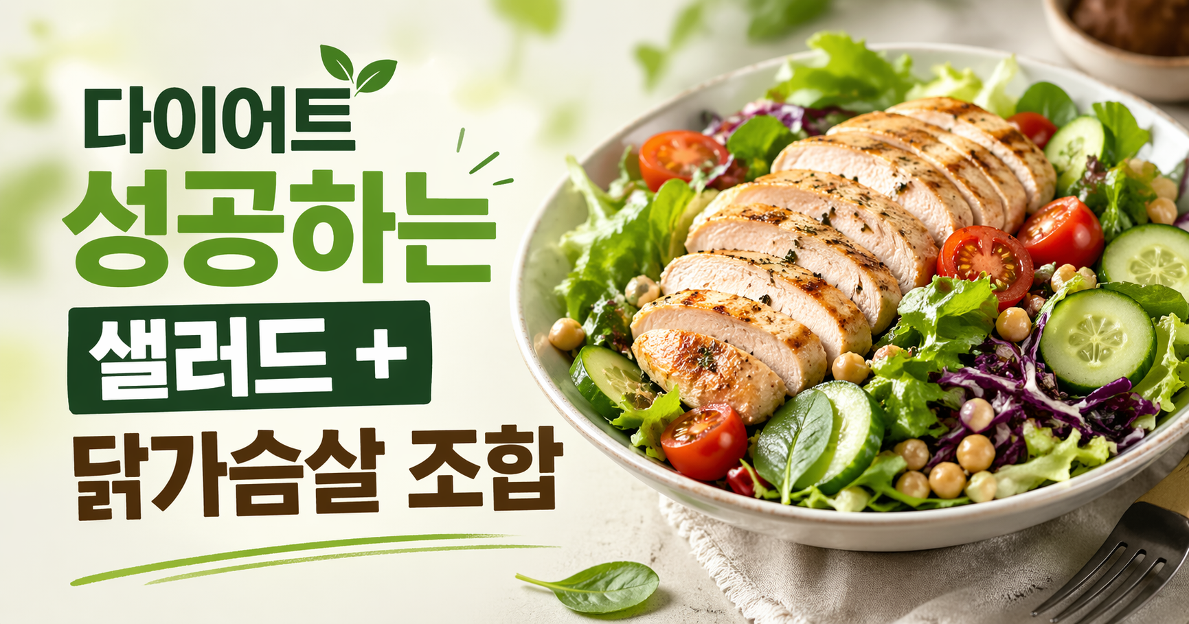 샐러드와 닭가슴살