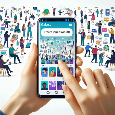 다양한 캐릭터와 함께하는 애니메이션 GIF 생성 과정을 보여주는 삽화