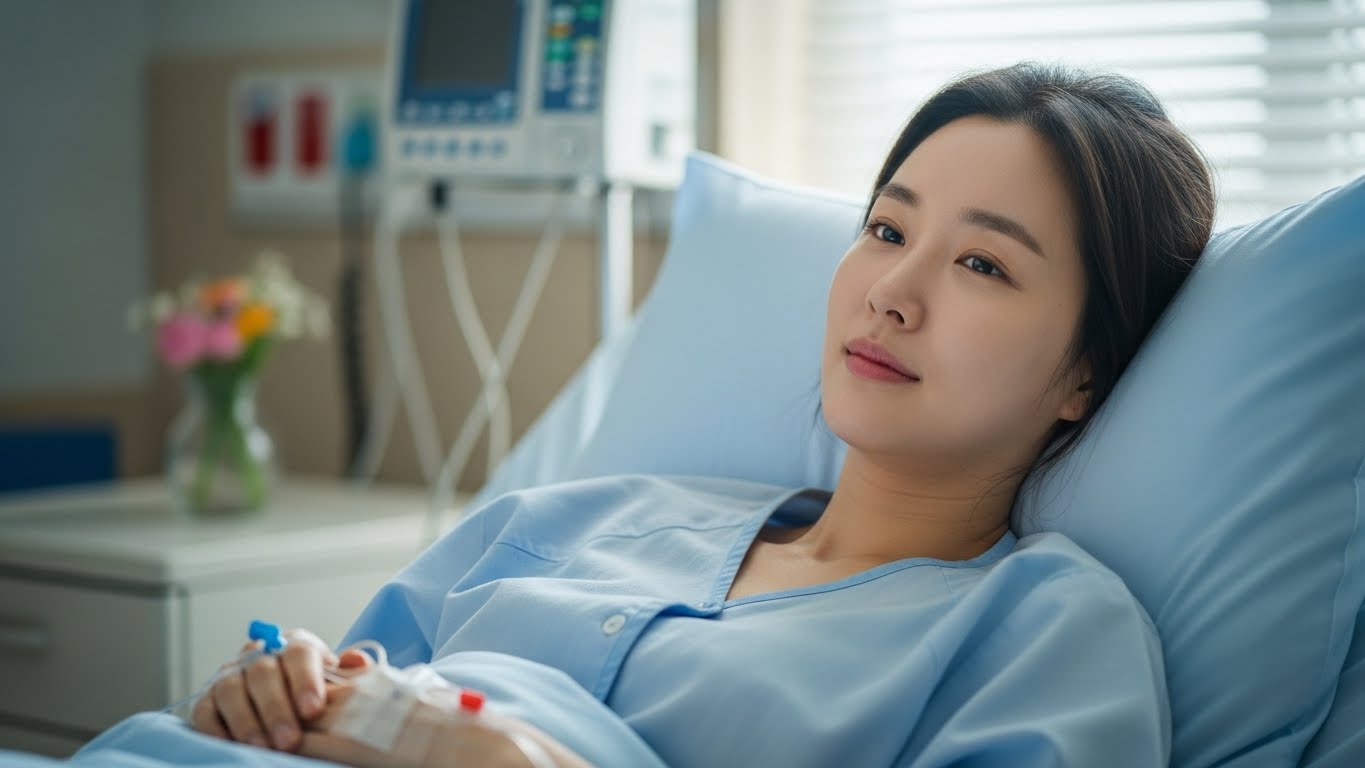 가운데 배가 아픔