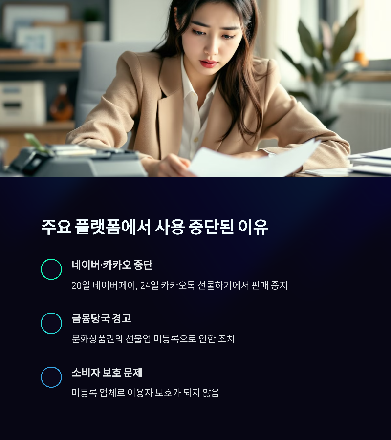 문화상품권, 왜 사용 중단?